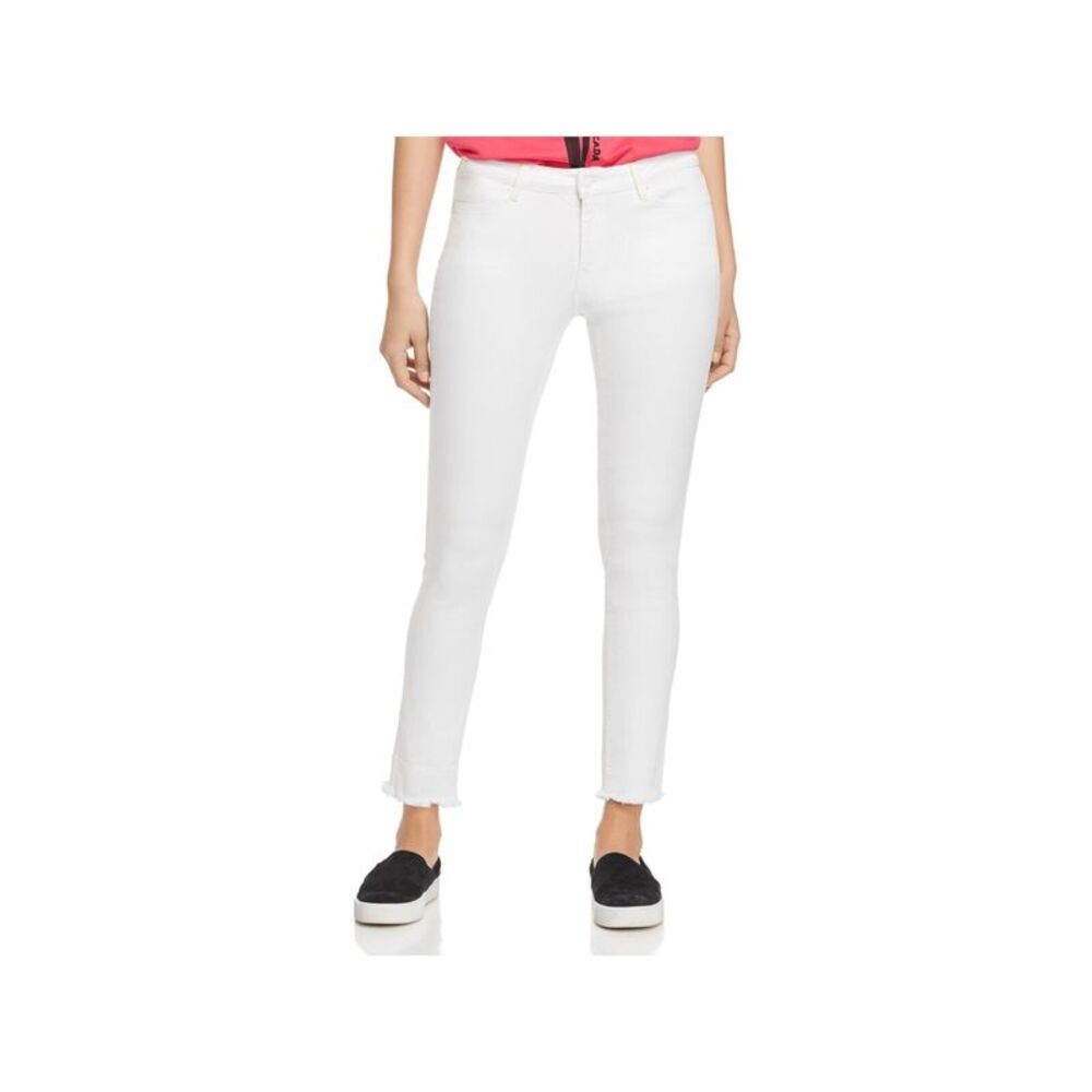 ESCADA SPORT Womens White Cotton Blend Jegging Skinny High Waist Pants 34